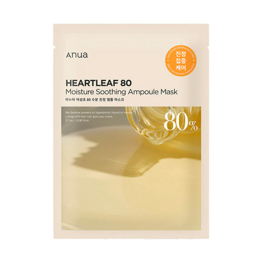 ANUA - HEARTLEAF 80% Moisture soothing ampoule mask