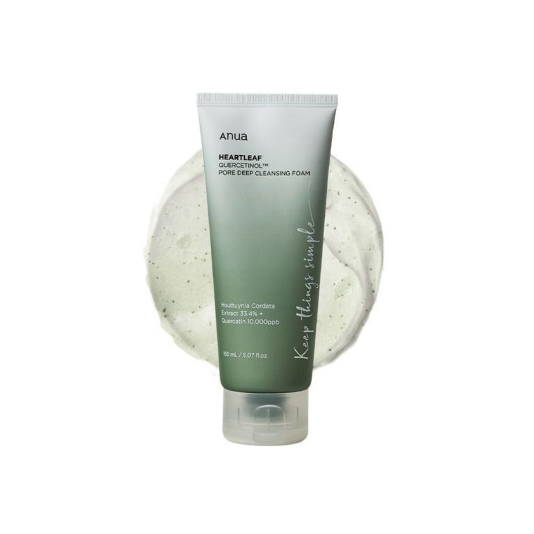 ANUA - Heartleaf Quercetinol Pore Deep Cleansing Foam - mousse nettoyante.