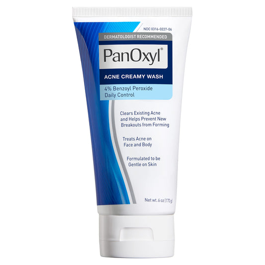 PANOXYL - Nettoyant crémeux contre l'acné, Peroxyde de benzoyle à 4 %