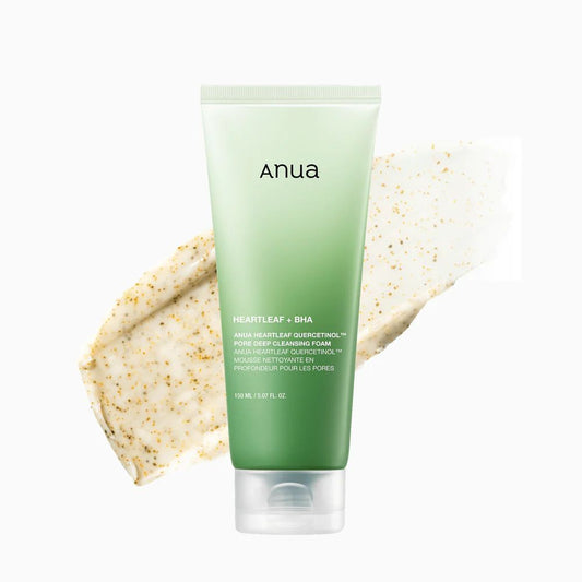 ANUA - Heartleaf Quercetinol Pore Deep Cleansing Foam - mousse nettoyante.