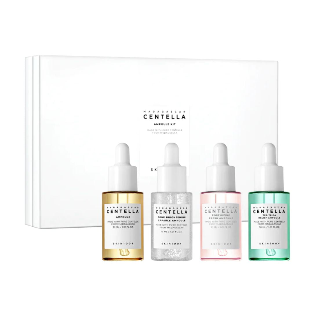 SKIN1004 - MADAGASCAR CENTELLA AMPOULE KIT - Set de soins du visage